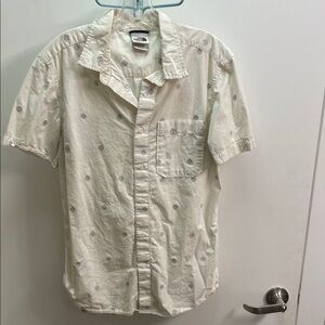 The North Face Cream Patterned Button Down Shirt